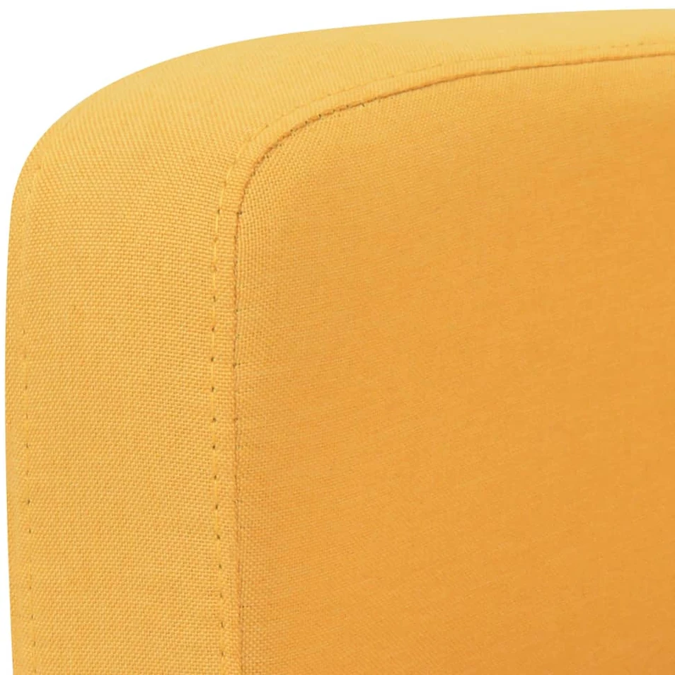 Sofa Sofų komplektas, 2d., geltonos spalvos, audinys
