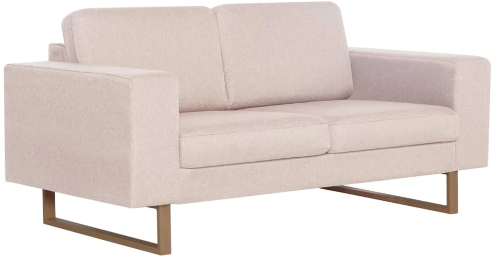 Sofa Sofų komplektas, 2d., kreminės sp., audinys