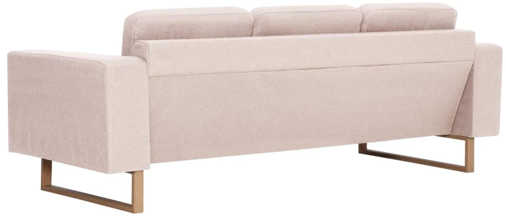 Sofa Sofų komplektas, 2d., kreminės sp., audinys