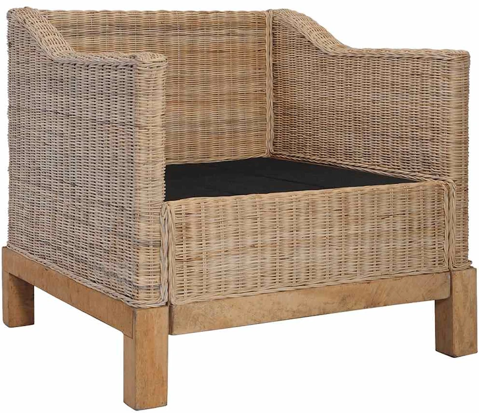 Sofa Sofų komplektas su pagalvėlėmis, 2 d., natūralus ratanas
