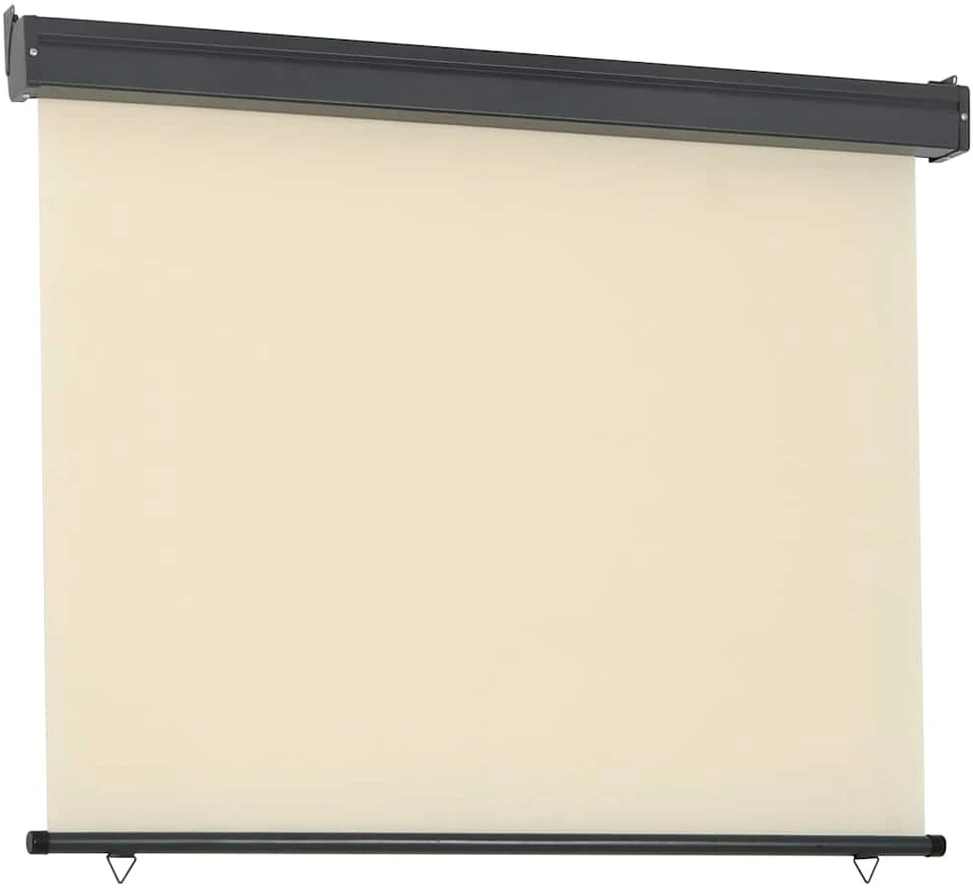 Šoninė balkono markizė, kreminė, 125x250cm