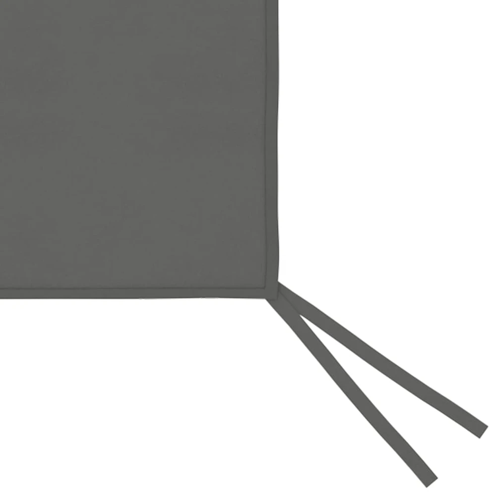 Šoninė pavėsinės siena su langais, antracito spalvos, 4x2m