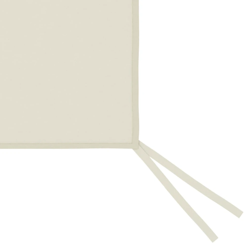Šoninė pavėsinės siena su langais, kreminės spalvos, 6x2m