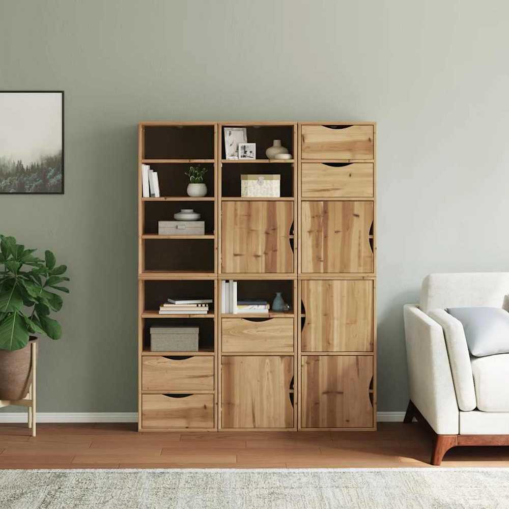 Šoninė spintelė 6 vnt ODDA, 40x24x79 cm, pušies masyvas