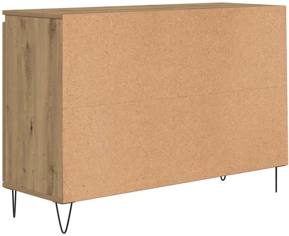 Šoninė spintelė, artisano ąžuolo, 104x35x70cm, apdirbta mediena