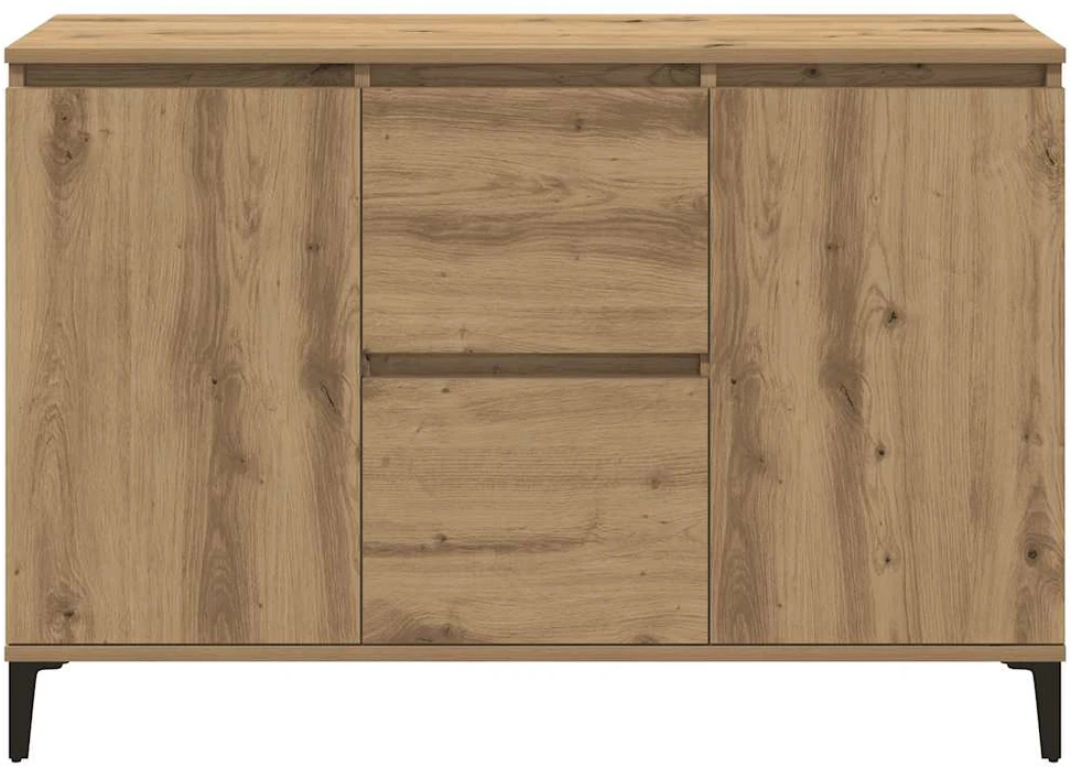 Šoninė spintelė, artisano ąžuolo, 102x35x70cm, apdirbta mediena