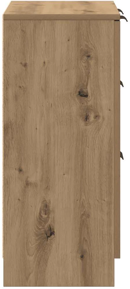 Šoninė spintelė, artisano ąžuolo, 60x30x70cm, apdirbta mediena