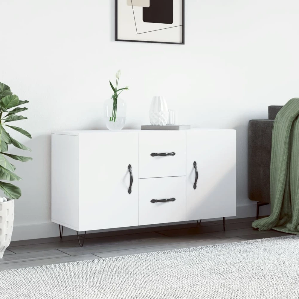 Šoninė spintelė, baltos spalvos, 100x36x60cm, apdirbta mediena