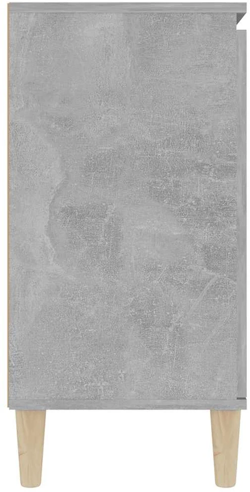 Šoninė spintelė, betono pilka, 101x35x70cm, apdirbta mediena