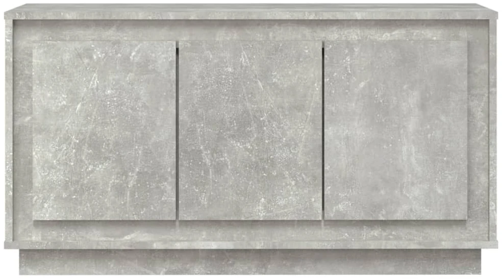 Šoninė spintelė, betono pilka, 102x35x55cm, apdirbta mediena