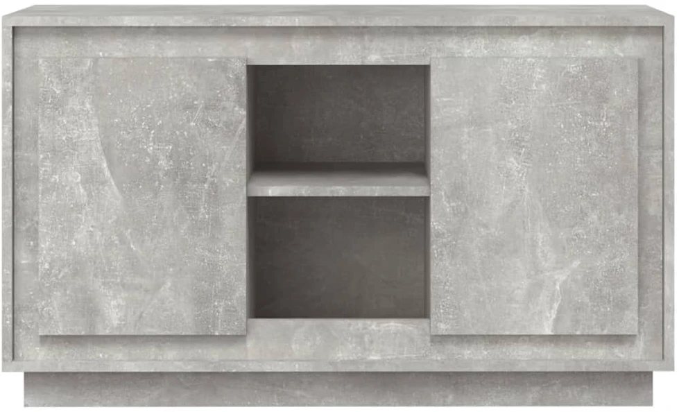 Šoninė spintelė, betono pilka, 102x35x60cm, apdirbta mediena