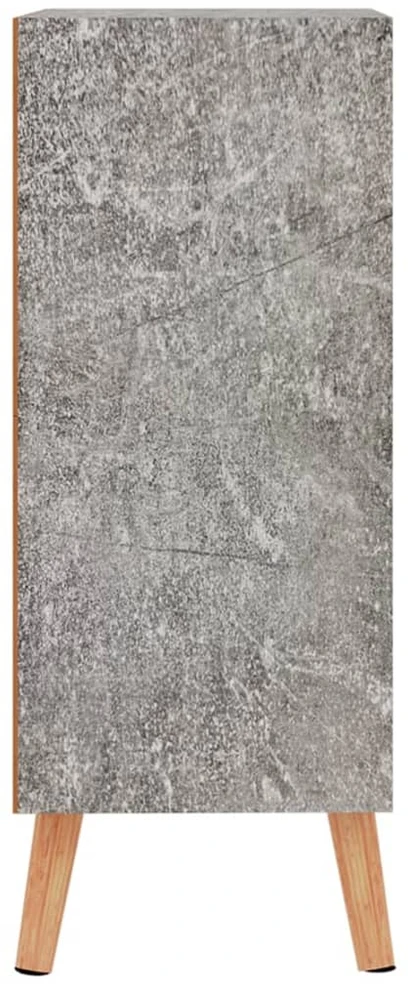Šoninė spintelė, betono pilka, 60x30x72cm, apdirbta mediena