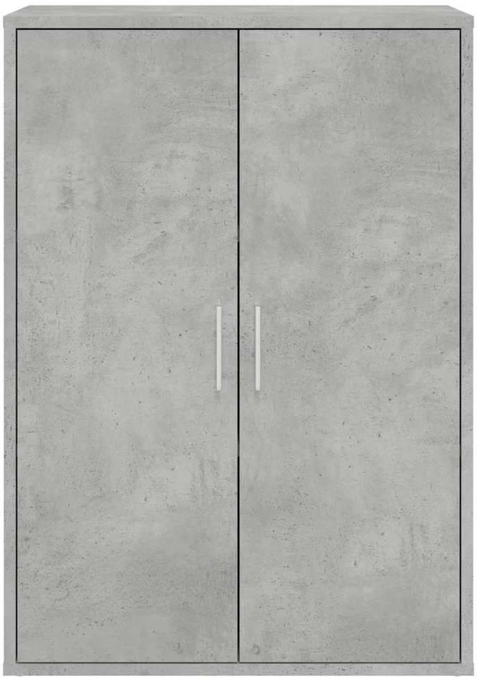 Šoninė spintelė, betono pilka, 60x31x84cm, apdirbta mediena