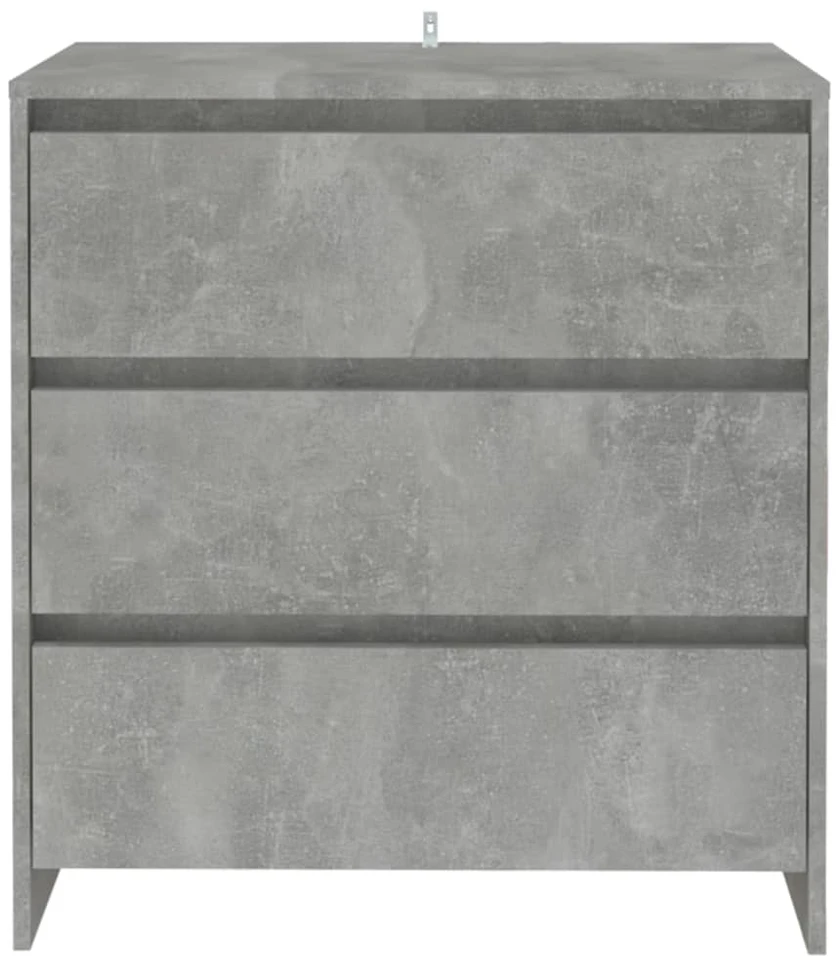 Šoninė spintelė, betono pilka, 70x41x75 cm, apdirbta mediena