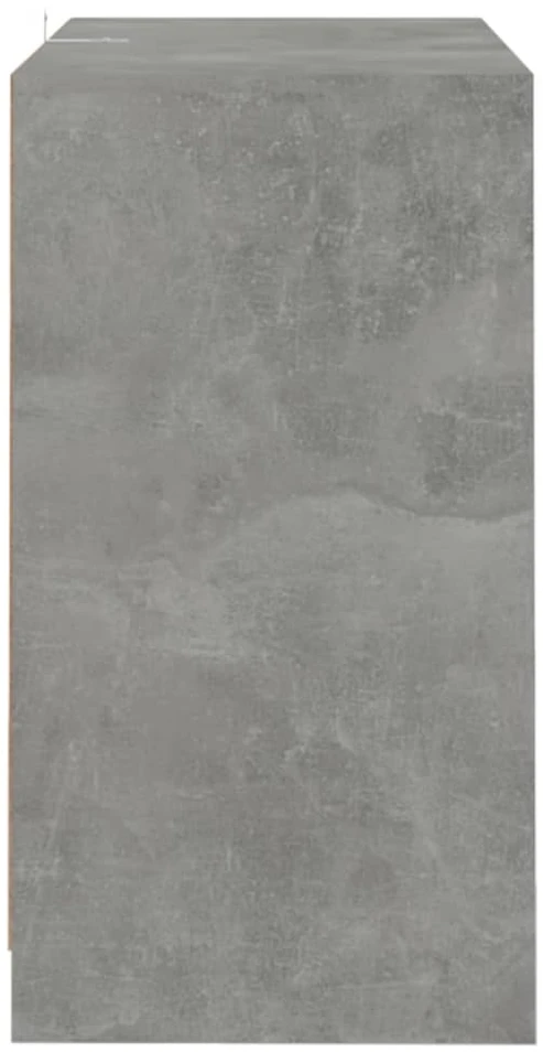 Šoninė spintelė, betono pilka, 70x41x75 cm, apdirbta mediena