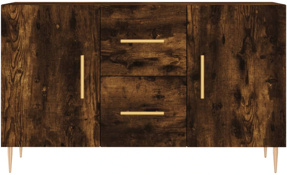 Šoninė spintelė, dūminio ąžuolo, 100x36x60cm, apdirbta mediena