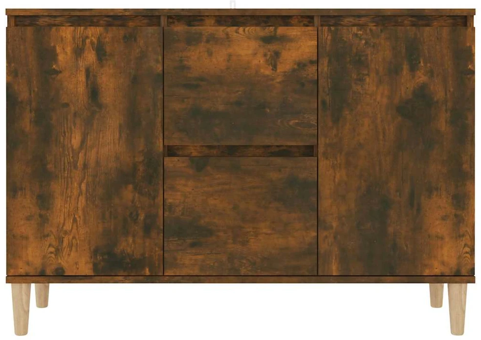 Šoninė spintelė, dūminio ąžuolo, 101x35x70cm, apdirbta mediena