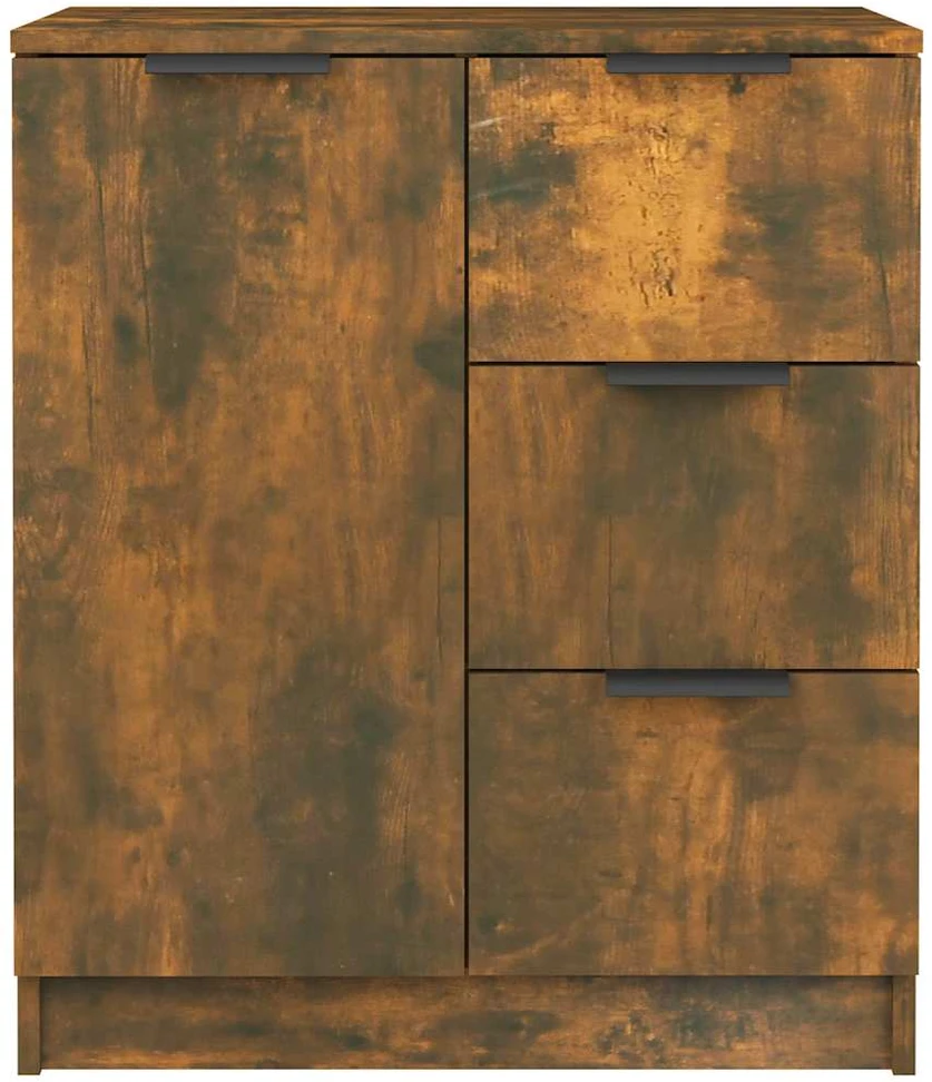 Šoninė spintelė, dūminio ąžuolo, 60x30x70cm, apdirbta mediena