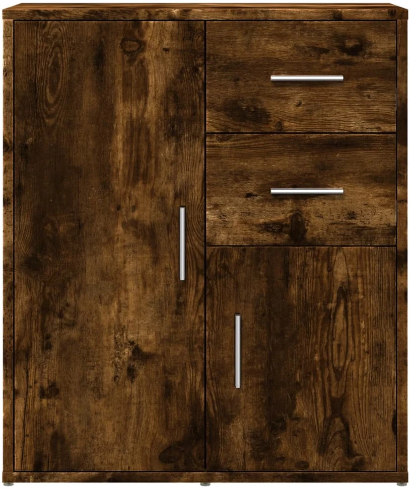 Šoninė spintelė, dūminio ąžuolo, 60x31x70cm, apdirbta mediena
