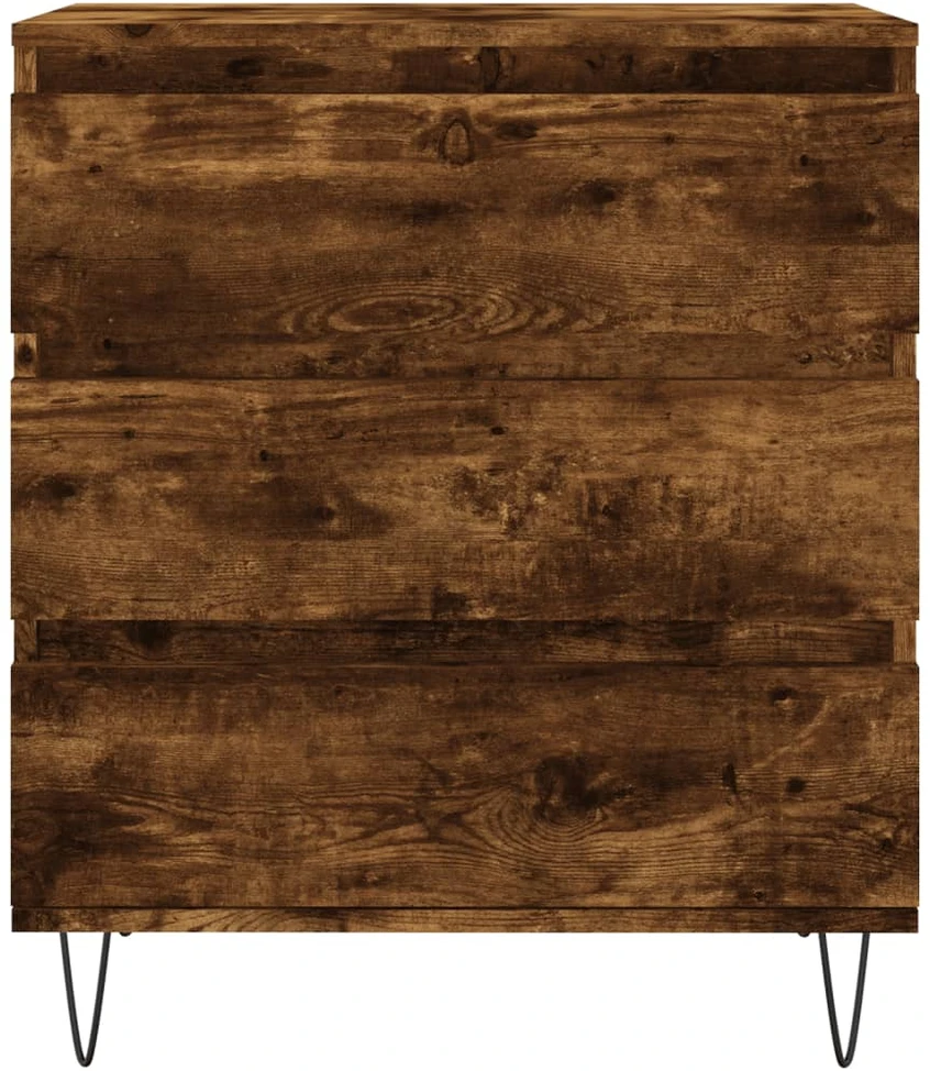 Šoninė spintelė, dūminio ąžuolo, 60x35x70cm, apdirbta mediena