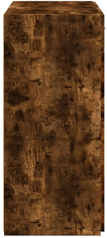 Šoninė spintelė, dūminio ąžuolo, 80x42,5x93cm, apdirbta mediena