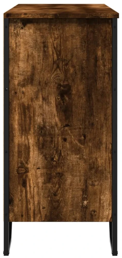 Šoninė spintelė, dūminio ąžuolo, 91x35,5x74,5cm, mediena