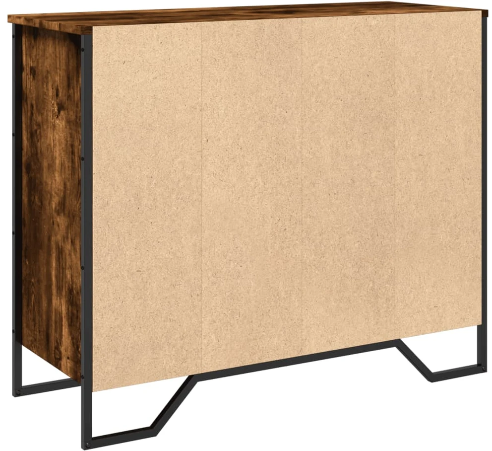 Šoninė spintelė, dūminio ąžuolo, 91x35,5x74,5cm, mediena