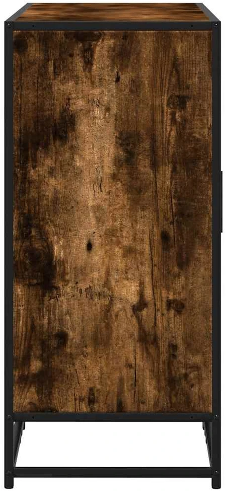Šoninė spintelė, dūminio ąžuolo, 92x35x76cm, apdirbta mediena