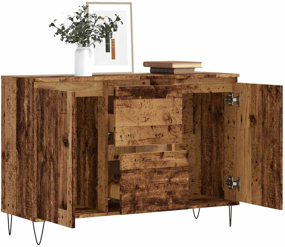 Šoninė spintelė, medienos, 104x35x70cm, apdirbta mediena