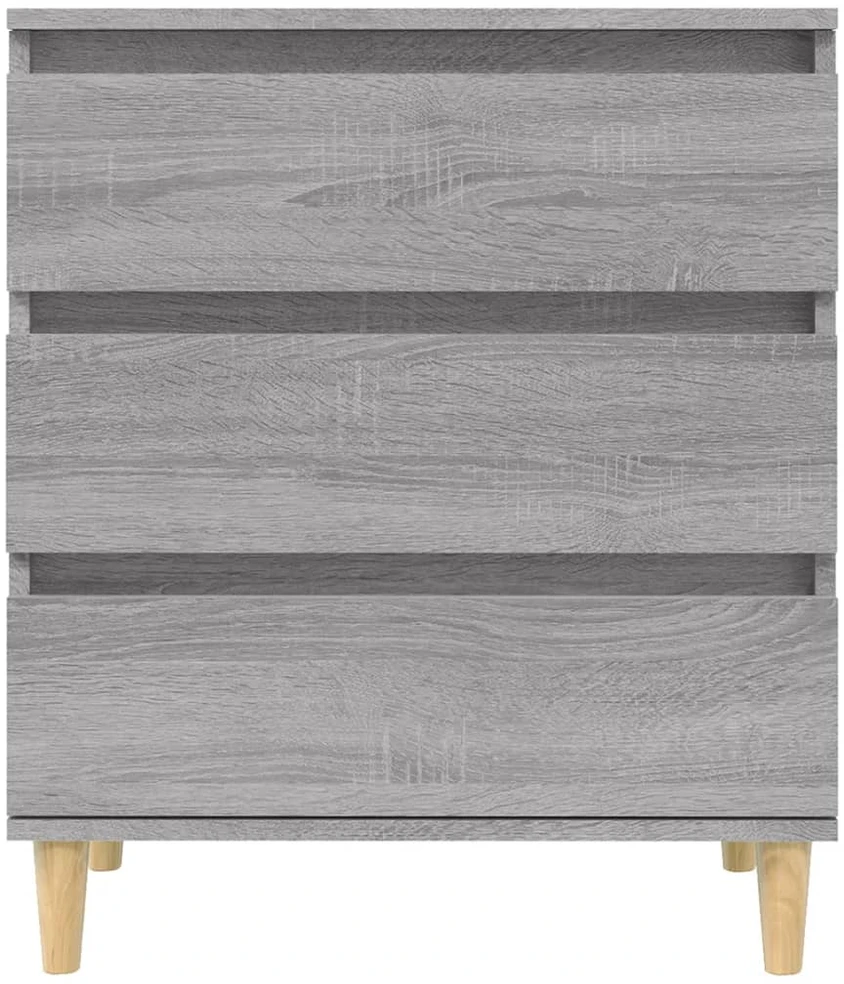 Šoninė spintelė, pilka ąžuolo, 60x35x70cm, apdirbta mediena