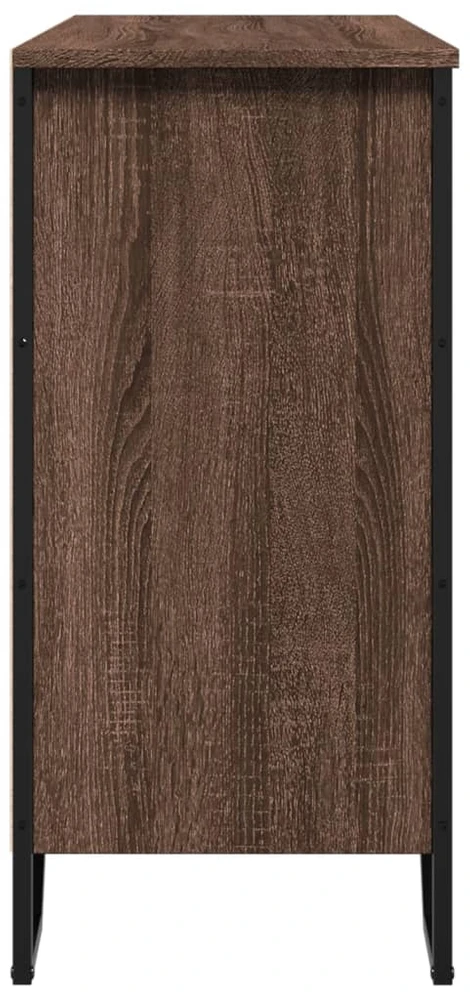 Šoninė spintelė, ruda ąžuolo, 101x35,5x74,5cm, apdirbta mediena