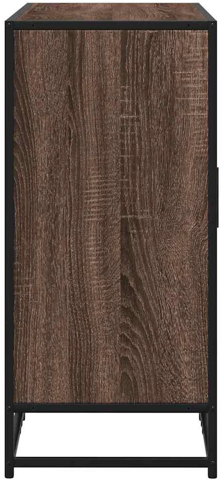 Šoninė spintelė, ruda ąžuolo, 92x35x76cm, apdirbta mediena