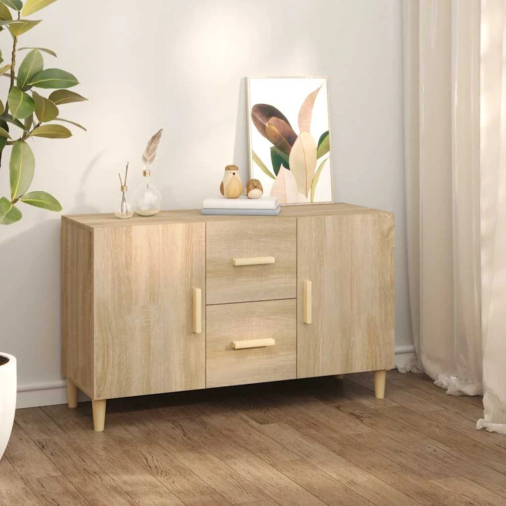 Šoninė spintelė, sonoma ąžuolo, 100x36x60cm, apdirbta mediena