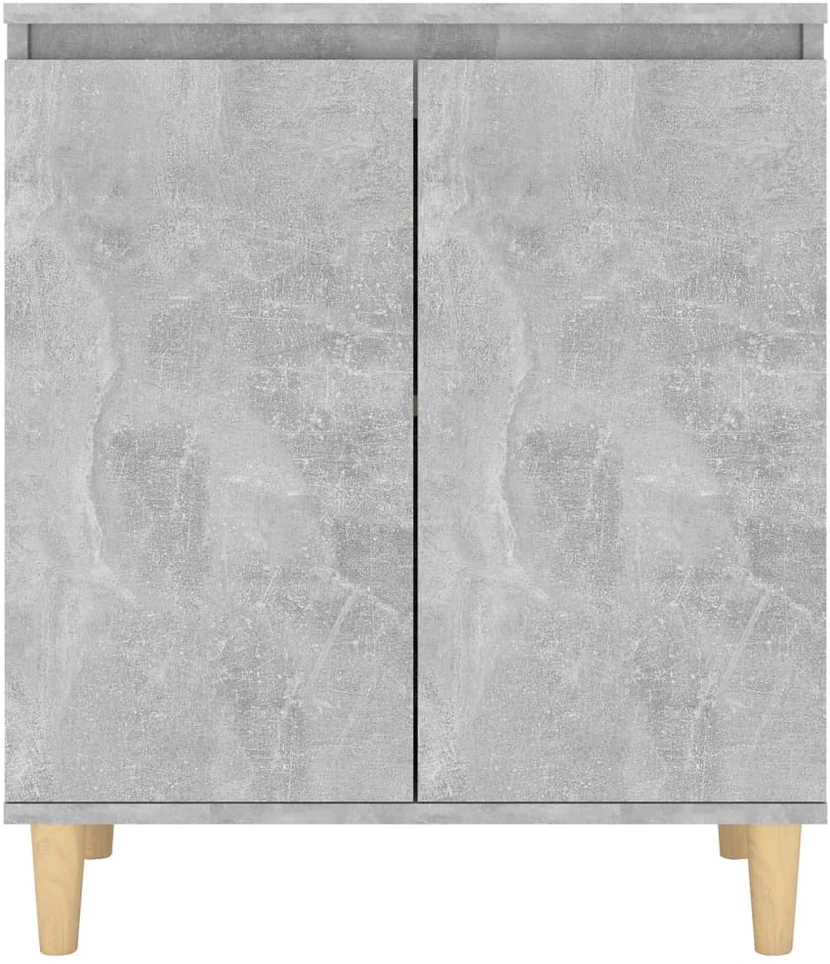 Šoninė spintelė su kojomis, betono, 60x35x70cm, mediena