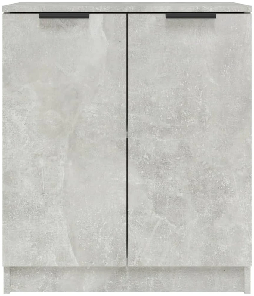 Šoninės spintelės, 2vnt., betono pilkos, 60x30x70cm, mediena