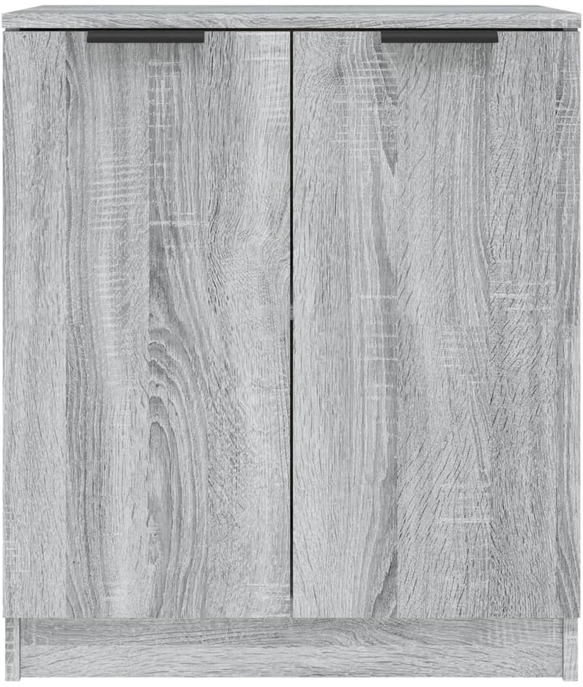 Šoninės spintelės, 2vnt., pilkos ąžuolo, 60x30x70cm, mediena