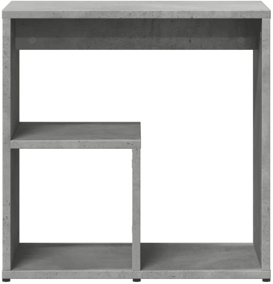 Šoniniai staliukai, 2vnt., betono, 50x30x50cm, apdirbta mediena