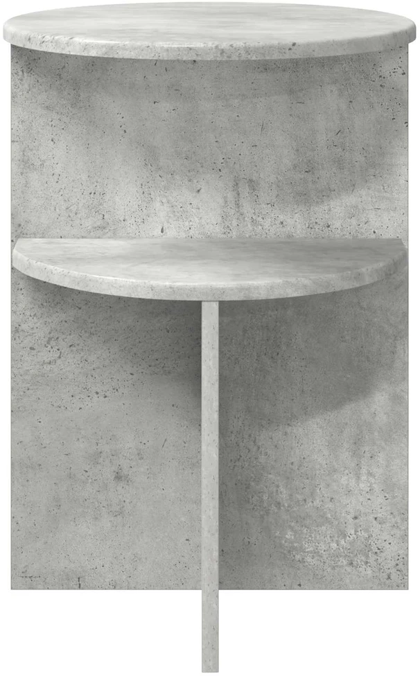 Šoninis stalas Betono pilka Ø 39,5 x 55 cm Apdirbta mediena