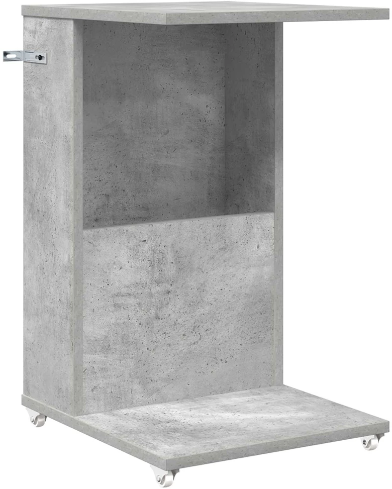 Šoninis stalas Betono pilka 40 x 35 x 60 cm Apdirbta mediena