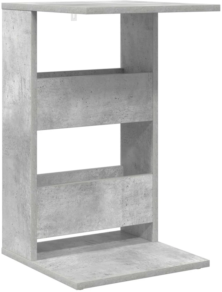 Šoninis stalas Betono pilka 40 x 35 x 60,5 cm Apdirbta mediena