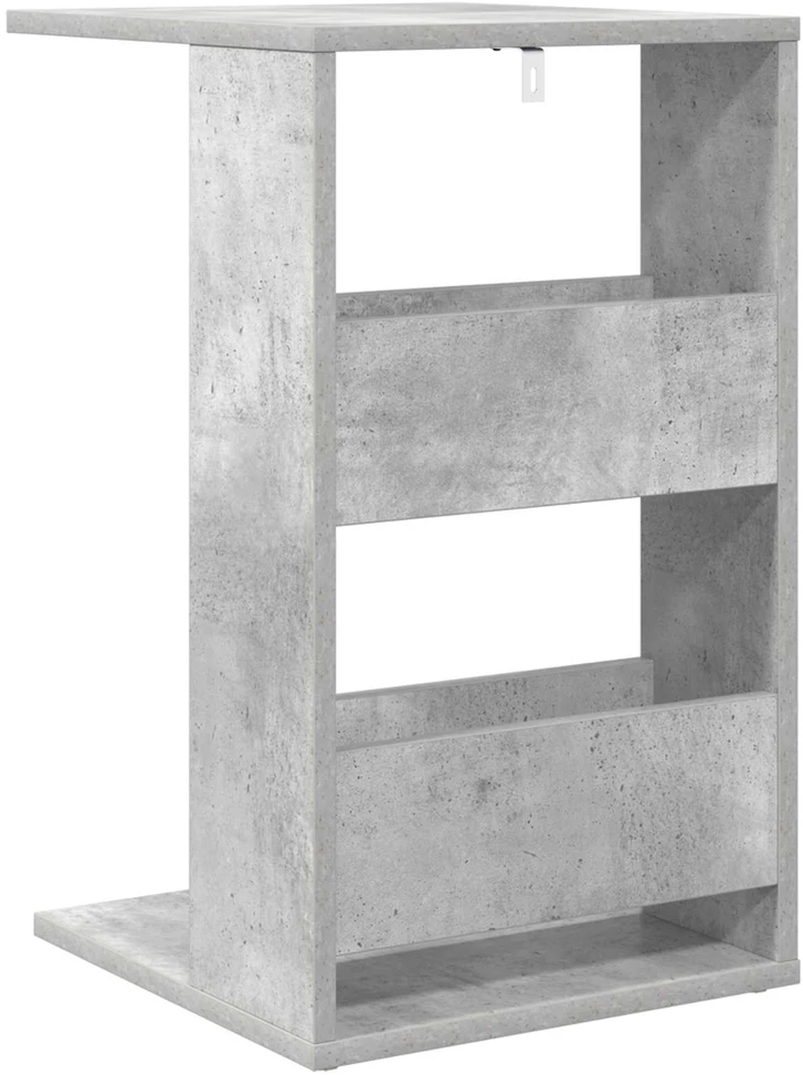 Šoninis stalas Betono pilka 40 x 35 x 60,5 cm Apdirbta mediena