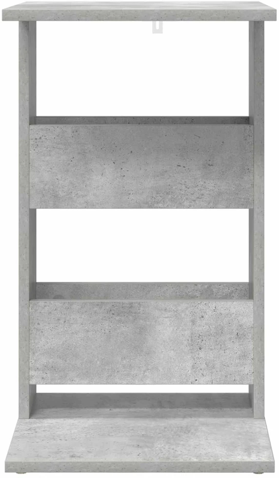 Šoninis stalas Betono pilka 40 x 35 x 60,5 cm Apdirbta mediena