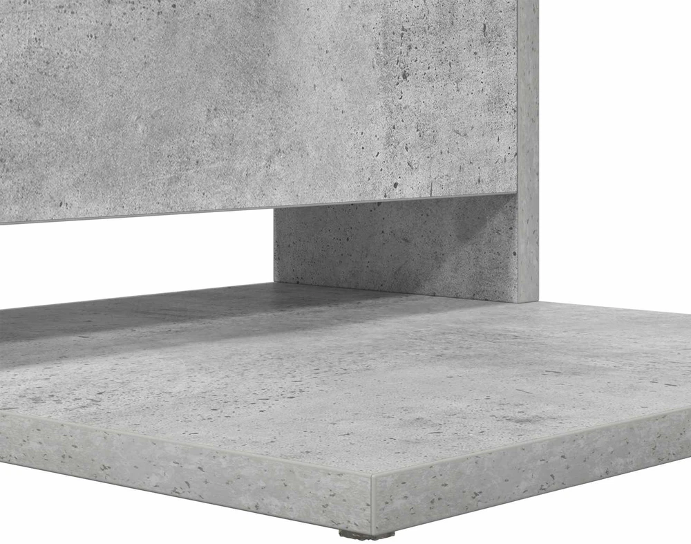 Šoninis stalas Betono pilka 40 x 35 x 60,5 cm Apdirbta mediena