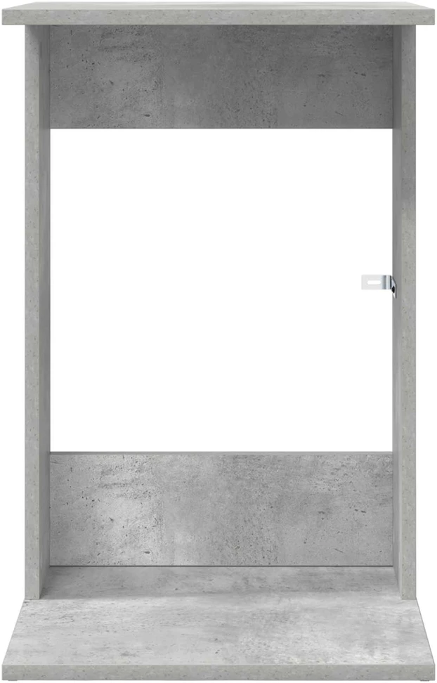 Šoninis stalas Betono pilka 40 x 38 x 62,5 cm Apdirbta mediena