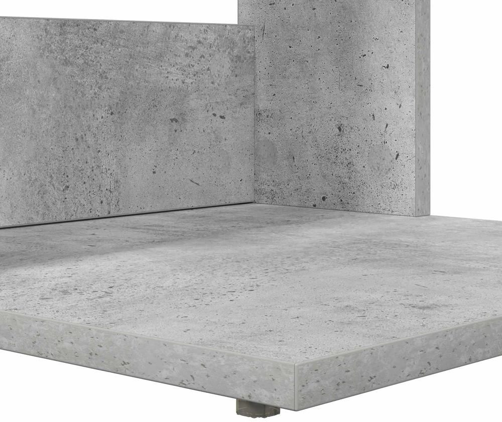 Šoninis stalas Betono pilka 40 x 38 x 62,5 cm Apdirbta mediena
