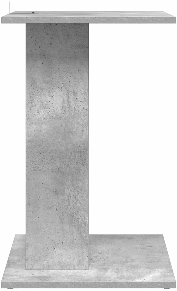 Šoninis stalas Betono pilka 45 x 40 x 62,5 cm Apdirbta mediena