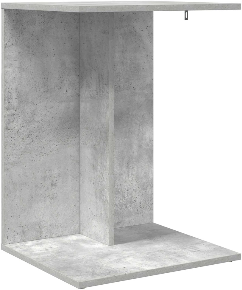 Šoninis stalas Betono pilka 45 x 40 x 62,5 cm Apdirbta mediena