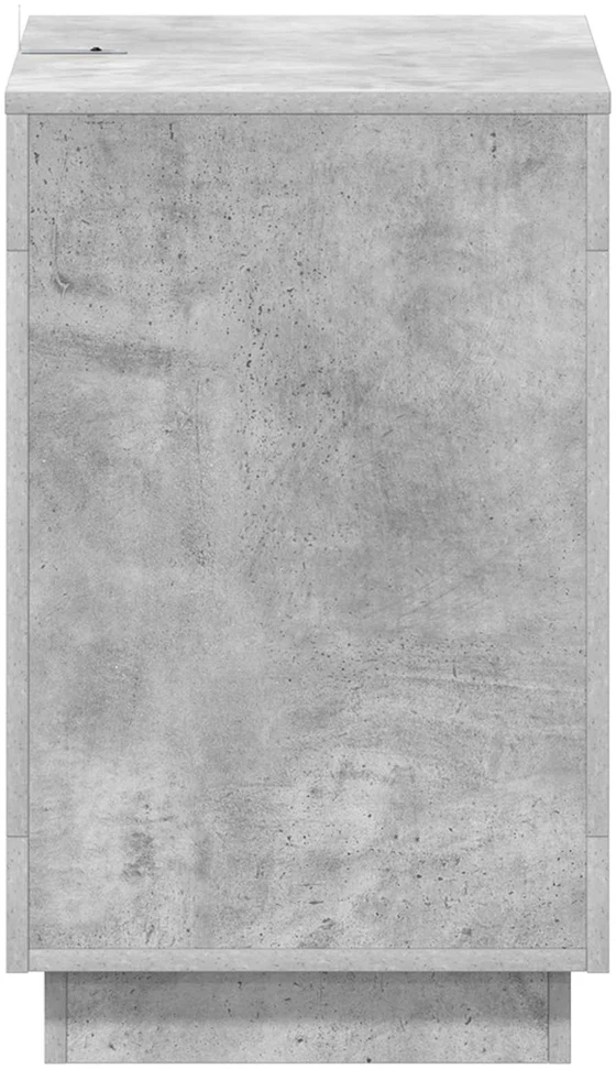 Šoninis stalas Betono pilka 60 x 40 x 65 cm Apdirbta mediena