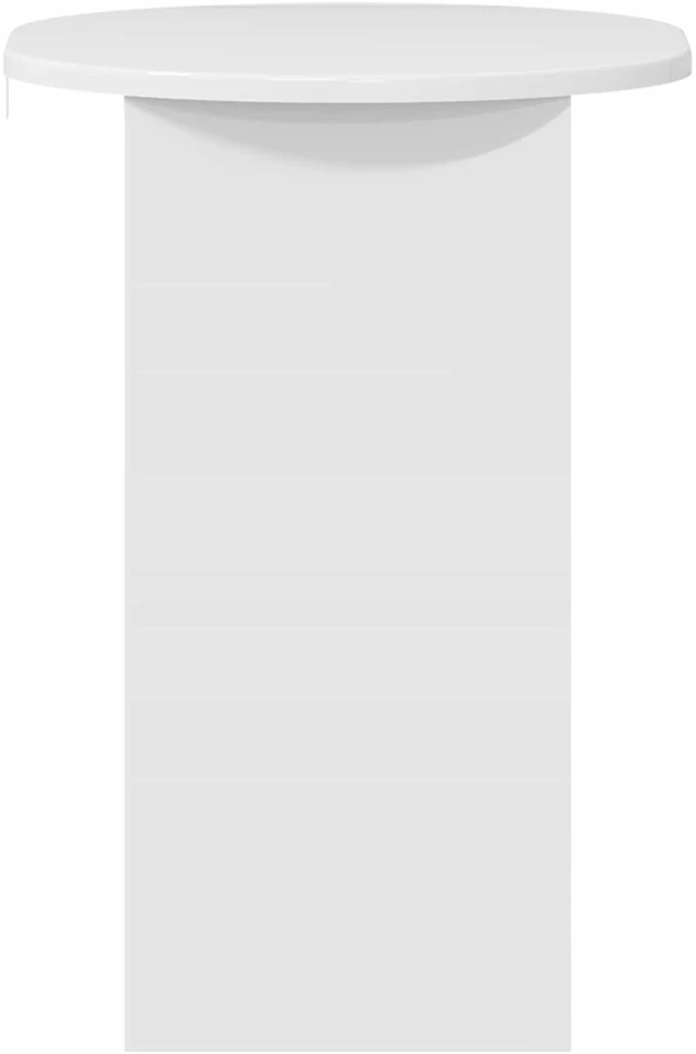 Šoninis stalas Itin blizgi balta 50 x 39,5 x 55 cm