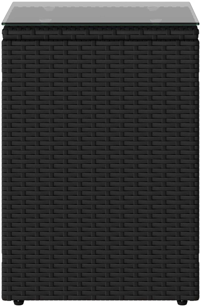 Šoninis stalas Juoda 35 x 35 x 70 cm poliratanas